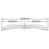 Lames de ressort arrière 3 Lames pour Volvo 257837