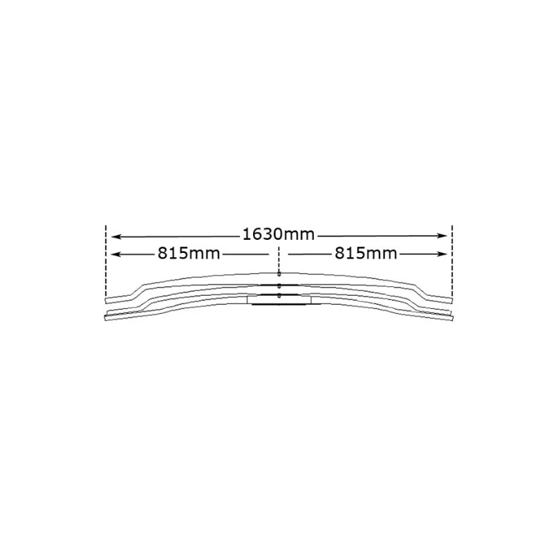 Lames de ressort arrière 3 Lames pour Volvo 257837