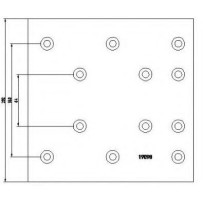 Jeu de garnitures seules, pour 1 essieu, Iveco 2991760