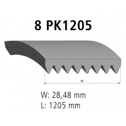 Courroie 8PK1205