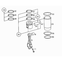 Kit cylindré pour Mercedes - A 4020300437