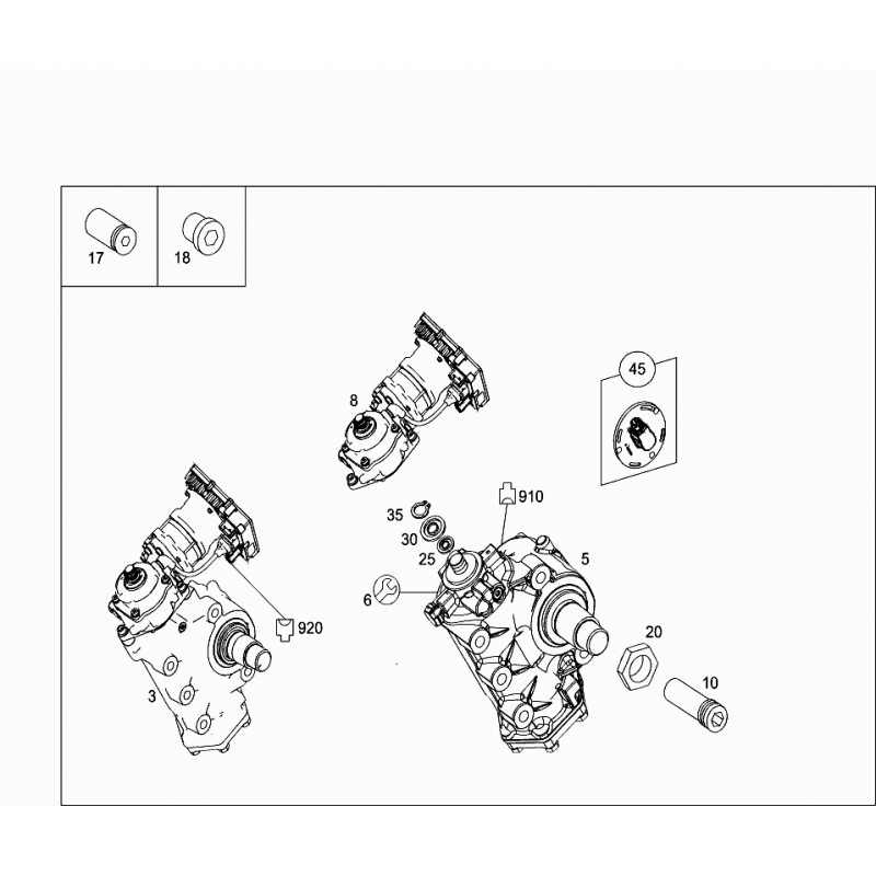 Boitier de direction pour Mercedes Benz 0014600100