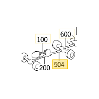 ARBRE TRANSM.ARTICULE Boîte de transfert vers essieu arrière I 675 mm pour Mercedes Benz  6594101802
