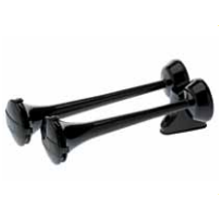 Klaxon trompe Avertisseur 2 tons noir, très puissant, à compresseur électropneumatique 12 Volts pour Iveco  2994780