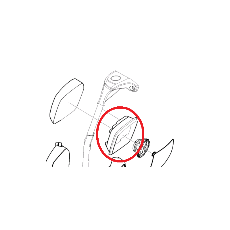 Carter cadre de rétroviseur grand angle pour Renault 7482408435