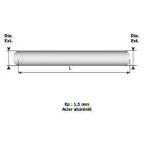 TUBES DROITS MÂLE - MÂLE diamètre 100 - 2mètre
