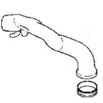 Durite liaison boite à air - turbo, pour Renault 5010562572