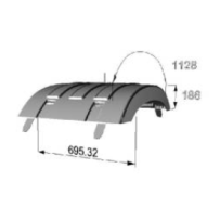 Calotte d'aile arr nue pour Renault 7421094386