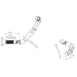 TUYAU ECHAPPEMENT pour...