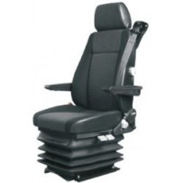 Siège pneumatique, conducteur, ceinture 3pts lombaire mécanique + capteur de présence, tissu, entraxe 216 et coloris noir