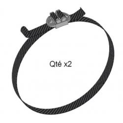 KIT COLLIER TEXTILE Ø320 x2  réservoir air pour Renault Magnum