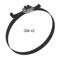 KIT COLLIER TEXTILE Ø320 x2  réservoir air pour Renault Magnum