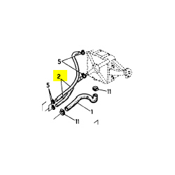 Tuyau vase EXP pour Renault...