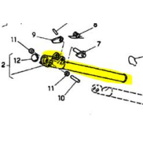 tube de commande B.V coté levier pour Renault Trucks  5010245153