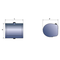 Réservoir du carburant 71x69x53 205Litres ftvl002
