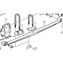 Lame de ressort AVT pour Volvo - 6771299