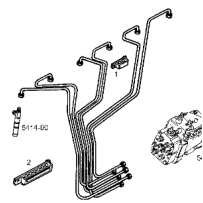 Jeu de conduite d'injection pour Iveco - 98421233