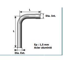 COUDES à 90° FEMELLE - MÂLE L 375 Dia. Int. (mm) 141 - IA. EXT 140