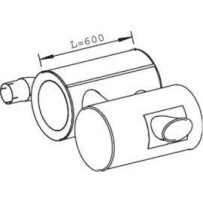 Silencieux pour Iveco 41214000