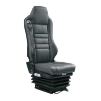 Siège Passag., Susp. et Lomb. Pneum., Ceint., avec Accoud., Tissus Noir, Entraxe 216mm