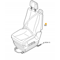 SIEGE SUSP. Pneumatique pour Iveco 504131939