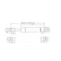 Vérin à gaz L585mm-200N Stabilus