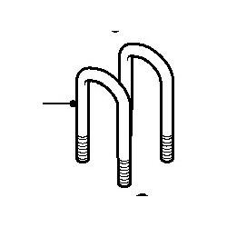 Bride de lame de ressort AV...