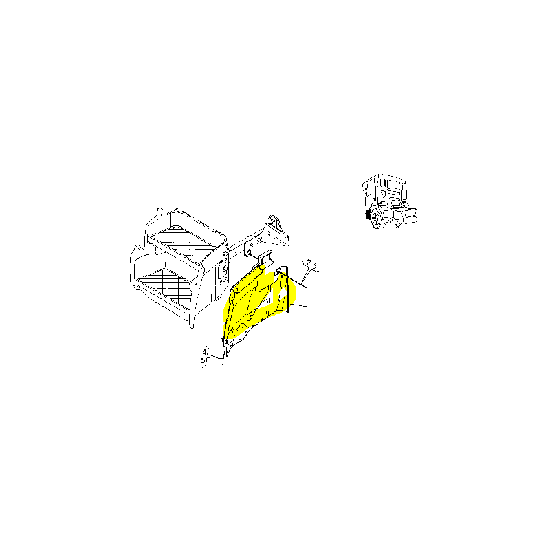 garde boue avant gauche pour Renault Trucks 5010225710