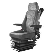 Siège Conducteur, susp. et regl.lomb. mécan., sans ceint., sans accoudoirs, Tissus gris, entraxe 260mm