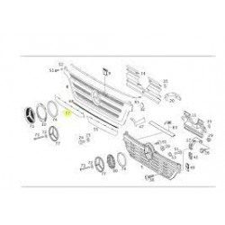 BAGUETTE ENJOLIVEUSE GAUCHE pour Mercedes Benz 9738880221
