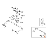 Barre stabilisatrice arrière pour Iveco 41033294