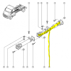 Arbres de transmission coté pont pour Renault 5010143746
