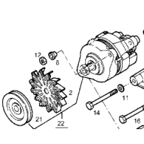 Alternateur pour Iveco - 98417210