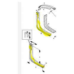 Support reservoir combustible (Occasion) 457,5x 645 pour Scania 1463534