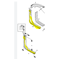 Support reservoir combustible (Occasion) 457,5x 645 pour Scania 1463534