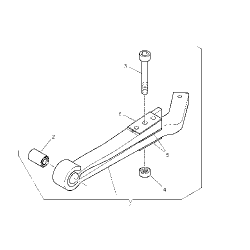Bras de suspension arrière droit pour Renault Trucks 7422477201