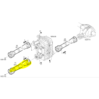 Arbre de transmission pont avant -boite de transfert pour Iveco 504263099