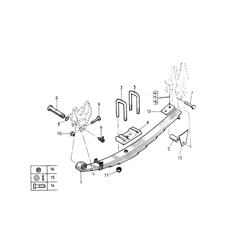 Ressort  7 lames pour Renault Trucks 5001848931