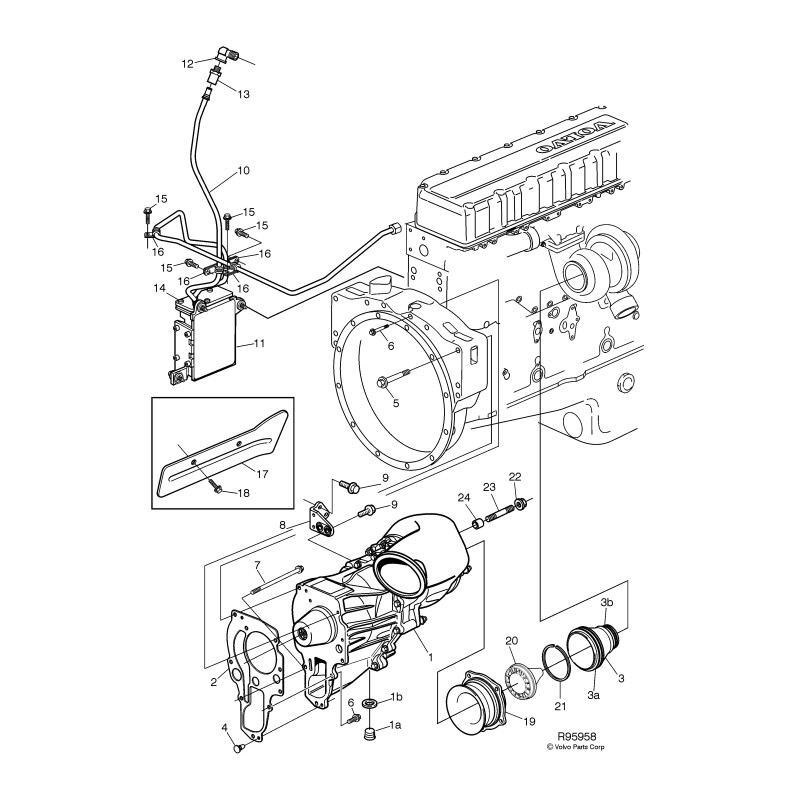 Turbocompresseur Échange standard pour Volvo  20459621