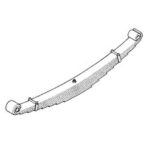 Ressort avant, empilage de 9 éléments (1 x 15mm + 8 x 12mm) pour Renault 5000710812