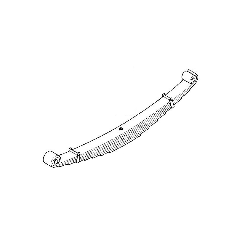 Ressort avant, empilage de 9 éléments (1 x 15mm + 8 x 12mm) pour Renault 5000710812