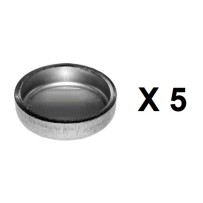 Lot de 5 Pastilles Obturatrices de Culasse D25mm pour Scania 1345682