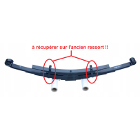 Ressort AR sans bride de renfort sur lames pour Iveco Daily