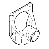 Ferrure (arrière droite) de ressort Arrière pour Renault Mascott