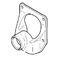 Ferrure (arrière gauche) de ressort Arrière pour Renault Mascott