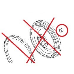 Bague de volant moteur pour...