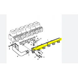 Collecteur de liquide refroid. pour Scania 1414415