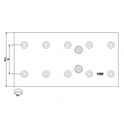 Kit garniture de frein pour Mercedes Benz 6734217930