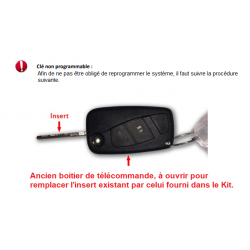Kit Neiman "Origine" + barillets de serrure + 1 clé de secours + 1 insert de clé pour télécommande, pour Iveco 2996075