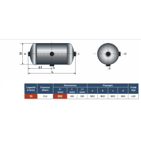 bouteille d'air 10 litres pour remorque